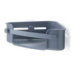 Органайзер для душа Flex Adhesive угловой, голубой