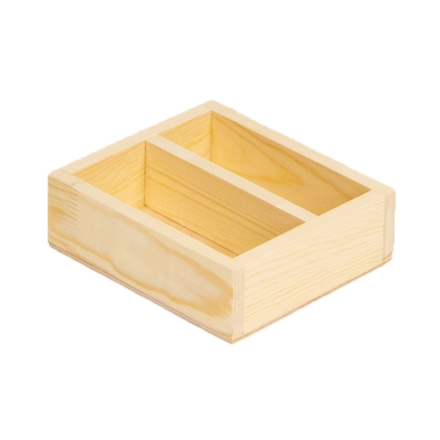 Ящик для сервировки Деревяшкино 160х140 с перегородкой