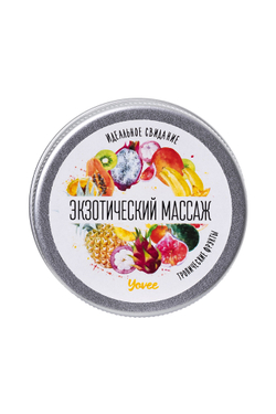 Yovee Массажная свеча, тропические фрукты, 30 мл