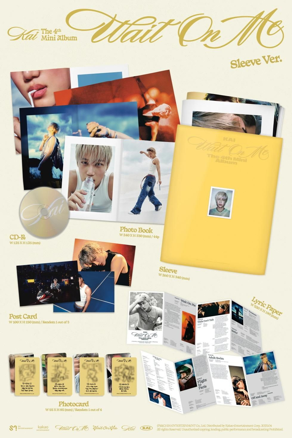 Альбом KAI - WAIT ON ME 4th Mini Album SLEEVE Version