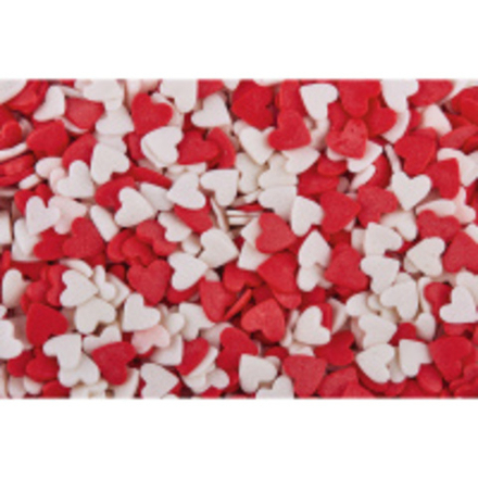 Посыпка кондитерская "Сердца красно-белые" 40-50г