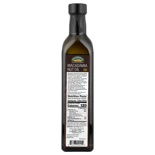 NOW Foods, Ellyndale® Naturals, масло из орехов макадамия, 500 мл (16,9 жидк. унции)