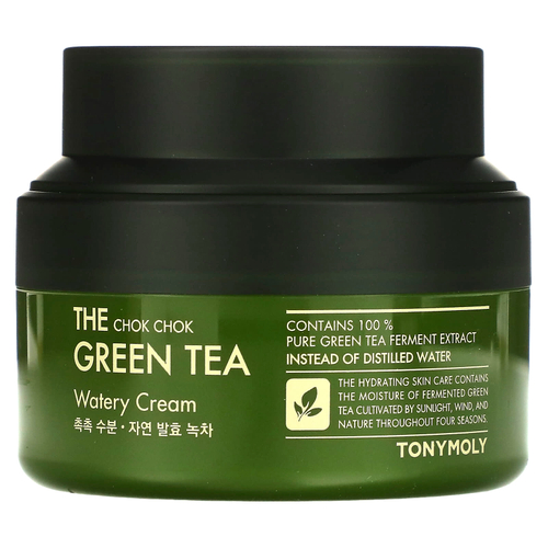 TonyMoly, The Chok Chok Green Tea, увлажняющий крем с зеленым чаем, 60 мл