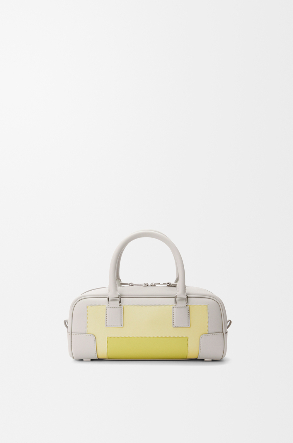 Loewe Укороченная сумка Amazona 23 из телячьей кожи наппа, серый/желтый