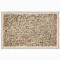 Постер Stillness 90х140 см, бежевый, коричневый