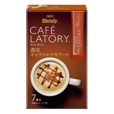 Кофе растворимый Карамельный макиато 1 стик 11 г AGF Blendy Cafe Latory Stick