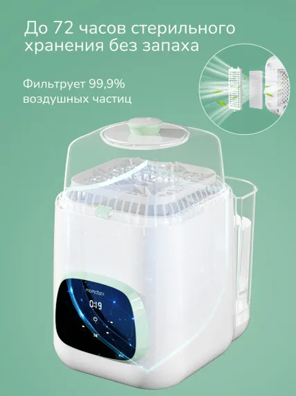 Стерилизатор и мойка для детских бутылочек и сосок Momcozy BS03 KleanPal Pro
