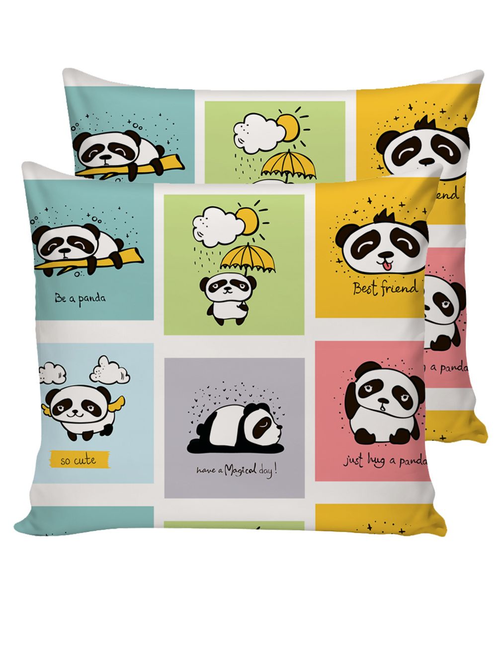 Наволочка комплект 2шт бязь Сказка "Панда" 70x70 см