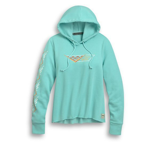 Толстовка Checkered Sleeve Pullover Hoodie Harley-Davidson