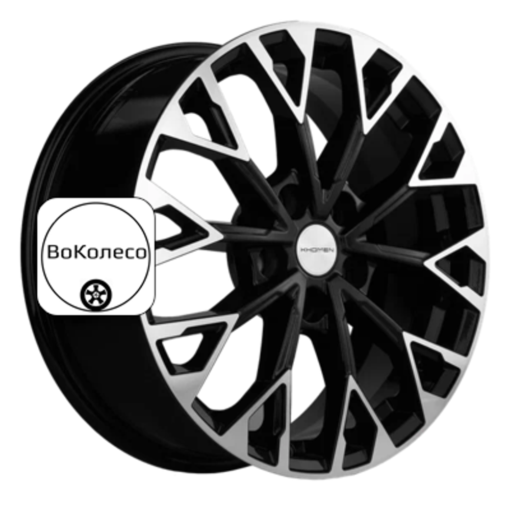 7x17/5x114,3 ET35 D60,1 KHW1718 (Toyota RAV4/ Lexus NX) Black-FP Khomen Wheels