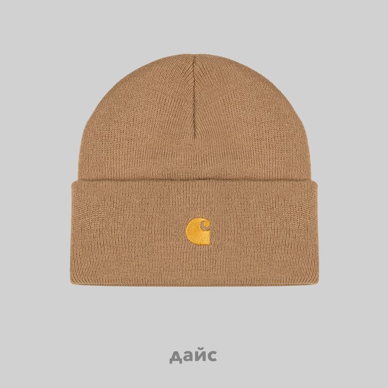 Шапка Carhartt WIP Chase Beanie артикул:I026222_peanut - купить в магазине Дайс