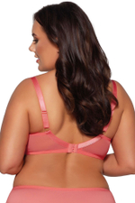 Коралловый бюстгальтер Perlash с шитыми чашками на тонком поролоне (Размер: 85D) (Цвет: коралловый)