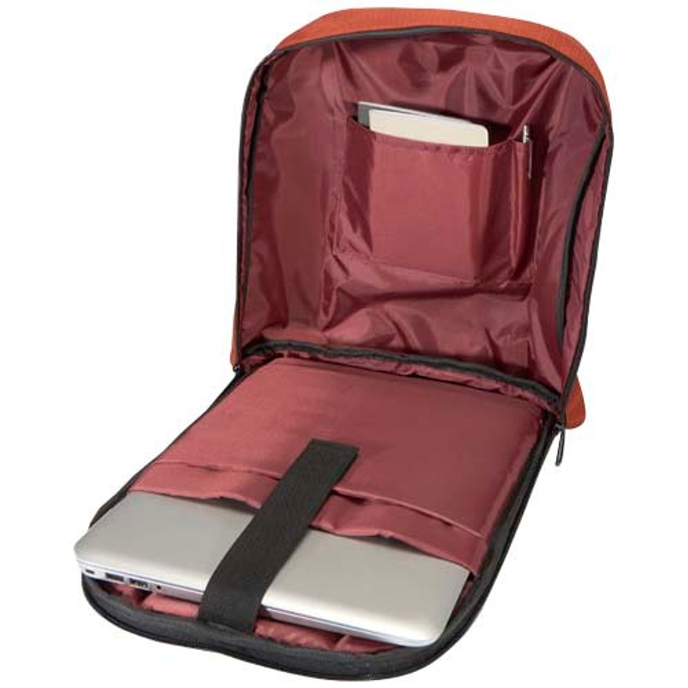 Рюкзак Luma для ноутбука с диагональю экрана 15 дюймов с защитой от кражи объемом 10 л из материала, переработанного по стандарту GRS