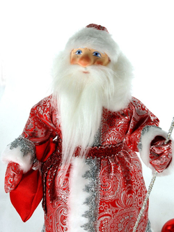 Дед Мороз под елку, фарфоровая кукла Дедушка Мороз