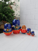 Матрёшка "С курочкой" традиция 5м 15см пузатая