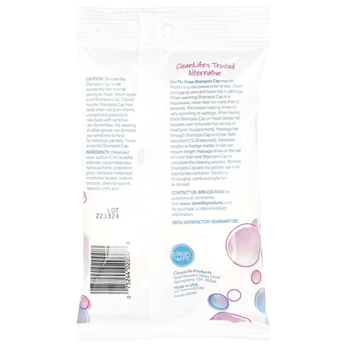 CleanLife, капсула с шампунем No Rinse®, 1 капсула