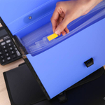 Папка-портфель DELI, А4, 13 отделений, 0,75 мм, ассорти