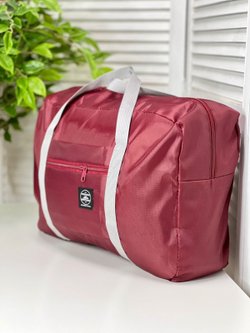 Сумка дорожная, текстильная бордовая (201723121)