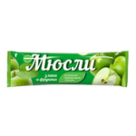 Мюсли прессованные. Батончик Effort muesli яблоко и злаки