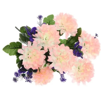 Искусственные цветы «Весеннее вдохновение» 42см 10цветков ярко-розовые