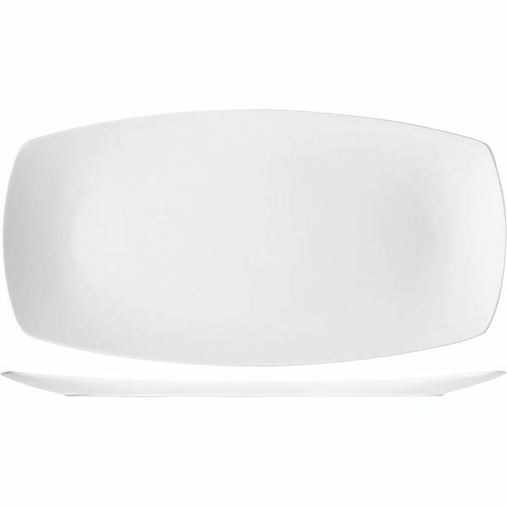 Блюдо «Опшенс» прямоугольное;фарфор;,H=15,L=405,B=205мм;белый (Цвет: белый)