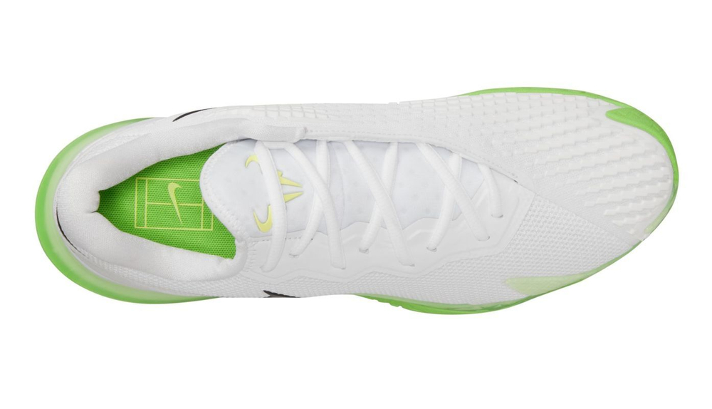 Теннисные кроссовки Nike Zoom Vapor Cage 4 Rafa - white/black/action green/lemon twist - White Black Green Yellow