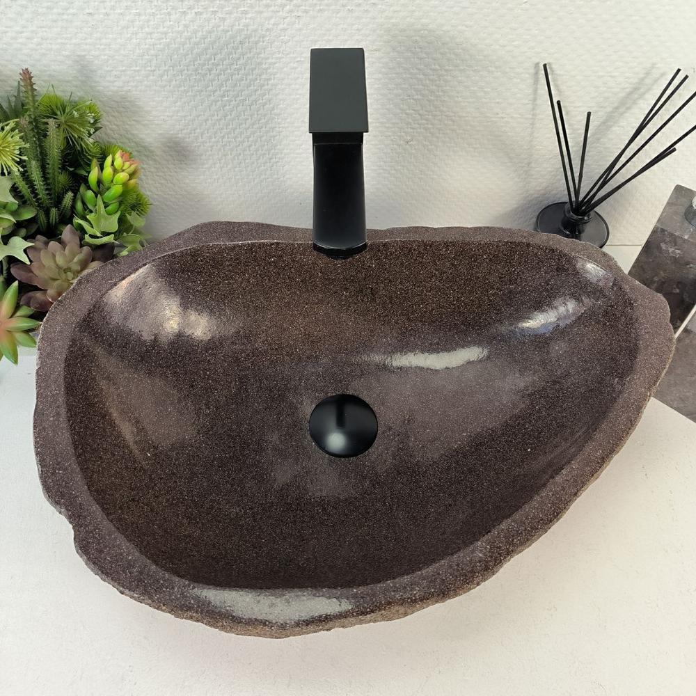 Раковина из речного камня RS-65568 53*37*15 0857