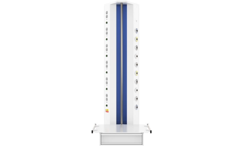 Настенная вертикальная медицинская консоль CADUCEUS CS07L