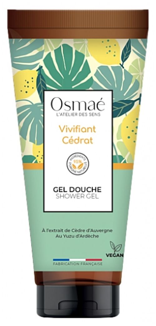 Гель для душа Бодрящий Цитрон Osmaé Vivifiant Cédrat, 100 мл