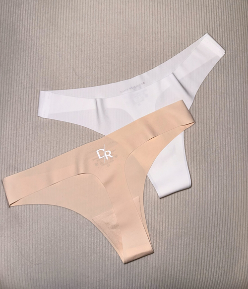 Бесшовные трусы Thongs White