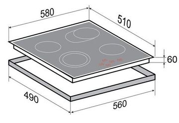 Электрическая варочная панель Zigmund & Shtain CNS 019.60 WX