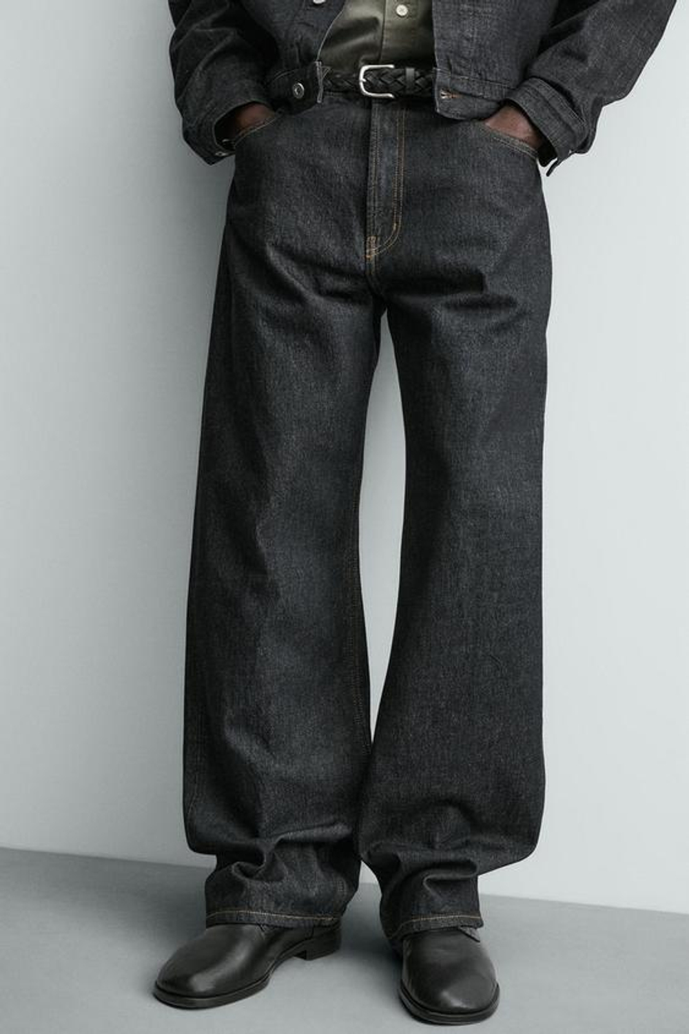 ZARA ДЖИНСЫ СВОБОДНОГО КРОЯ, ИНДИГО