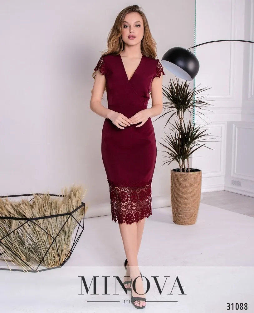 Платье 1082-марсала Minova