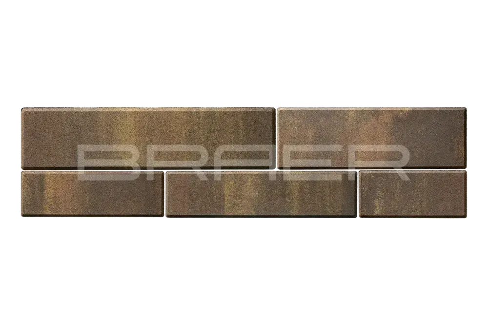 Тротуарная плитка Braer Домино, Color Mix Сафари, 60 мм