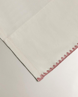 ZARA HOME ДЕТСКАЯ ПРОСТЫНЯ С ВЫШИВКОЙ, РОЗОВЫЙ