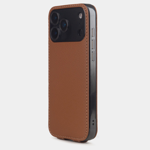 Кожаный чехол для iPhone 17 Pro Max, теленок цвета карамель