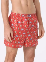 Шорты домашние муж. Saint Barth RICH XMAS TREE красный елка $