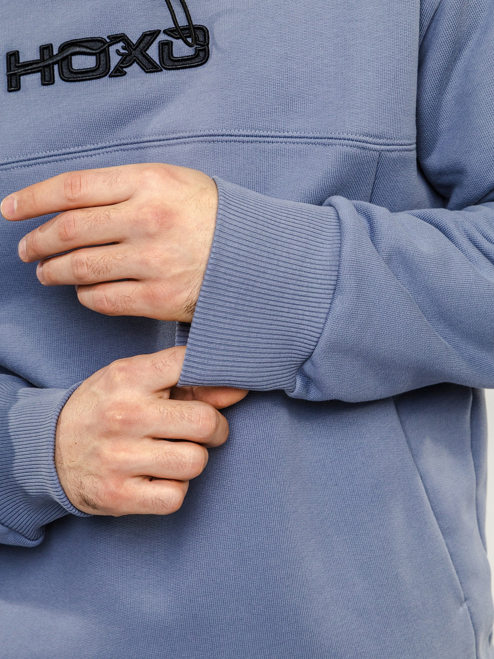 Худи "НОХО" унисекс, цвет "Полярный василёк"