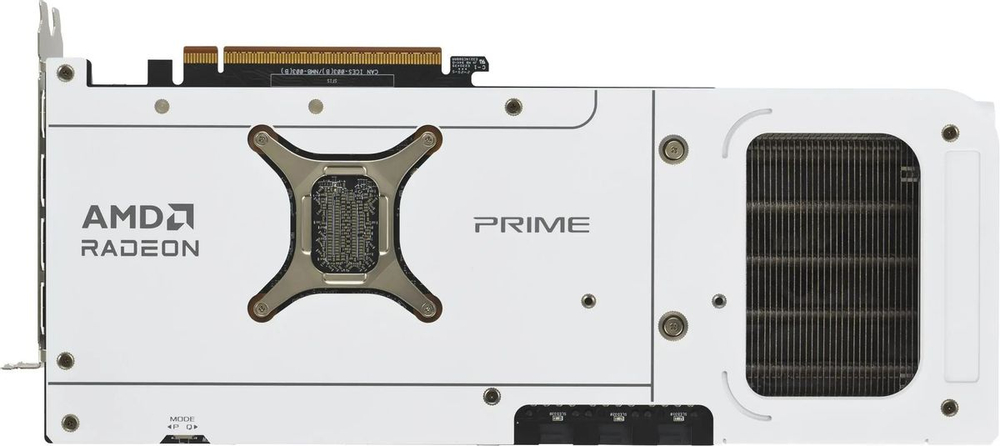 Видеокарта ASUS AMD  Radeon RX 9070XT PRIME-RX9070XT-O16GWHITE 16ГБ PRIME, GDDR6, OC,  Ret