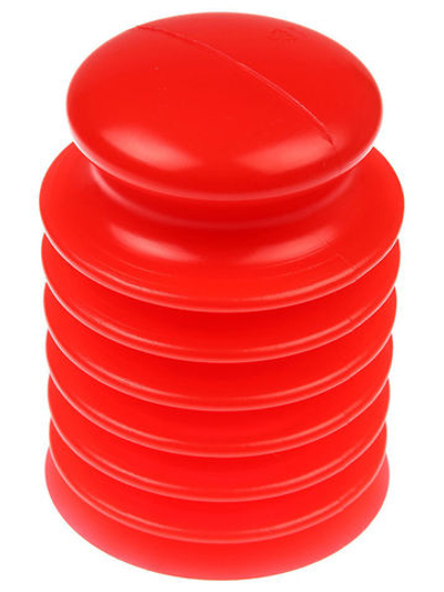 Вантуз красный гармошка