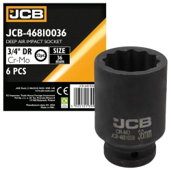 Головка ударная глубокая 3/4'', 36мм (12гр.) JCB JCB-46810036