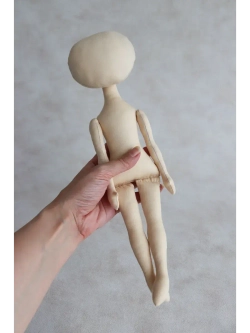 Бумажная выкройка тела интерьерной куклы из текстиля Ася