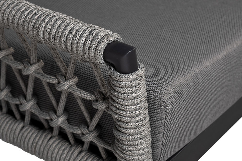 Диван двухместный уличный 83x177x81см Garda Decor Марра темно-серый