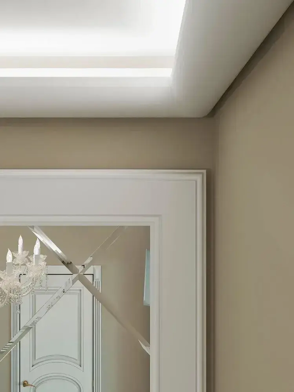 Молдинг 60х8х2000мм. Экополимер Cosca MX008