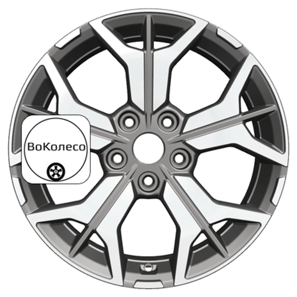 7x17/5x112 ET54 D57,1 KHW1715 (Jetta) Gray-FP Khomen Wheels