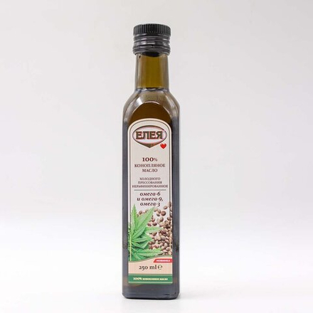 Масло Елея коноплянное нераф. 0,25л. ст/б