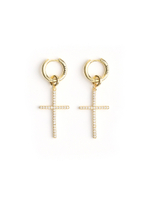 Серьги "Castle White" Gold