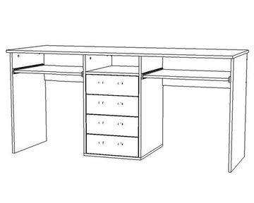 Стол АОСТА /1800*750*600/ анкор белый
