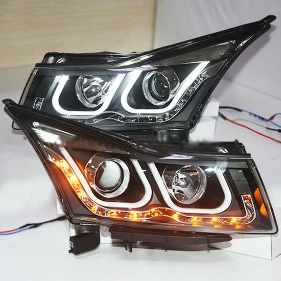 Фары CHEVROLET CRUZE 09-12 TUBE LIGHT BLACK
