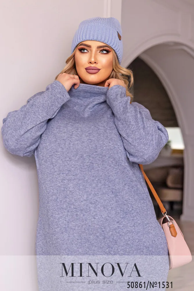 Платье 1531-джинс Minova